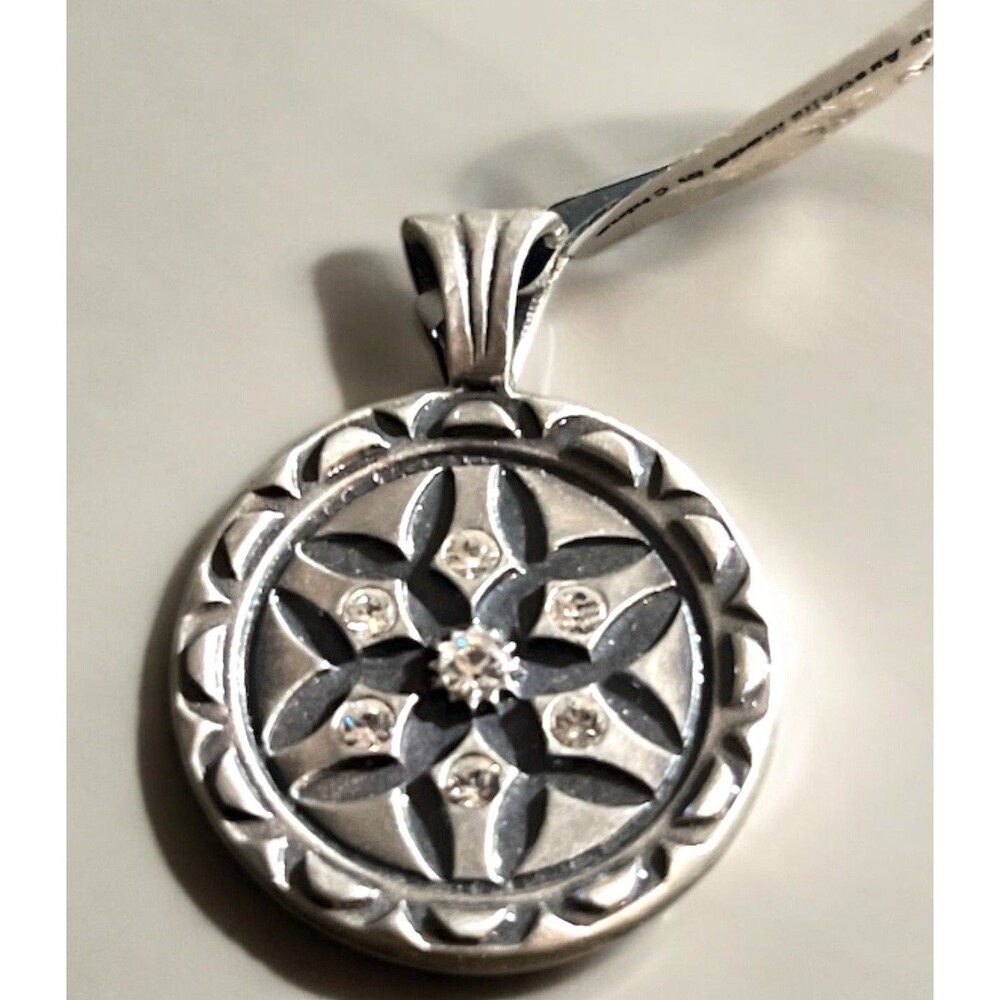 Bico “Star Bright” Pendant Necklace w/ White Swarovski Crystals Tribal Gothic